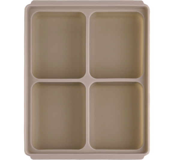Khay silicone trữ đông Edison (màu Be, 4 ô)
