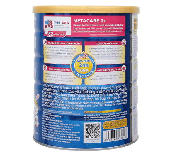 Sữa Metacare Eco 0+ 800g (0-12 tháng) - NUTRICARE