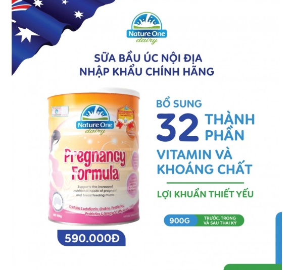 Sữa bầu Nature One Dairy Pregnancy Formula 900g