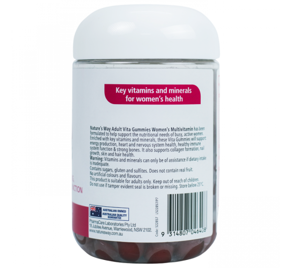 Nature’s Way Adult Vita Gummies Women’s Multivitamin – Viên nhai bổ sung vitamin, khoáng chất cho phụ nữ (Hộp 100 viên)