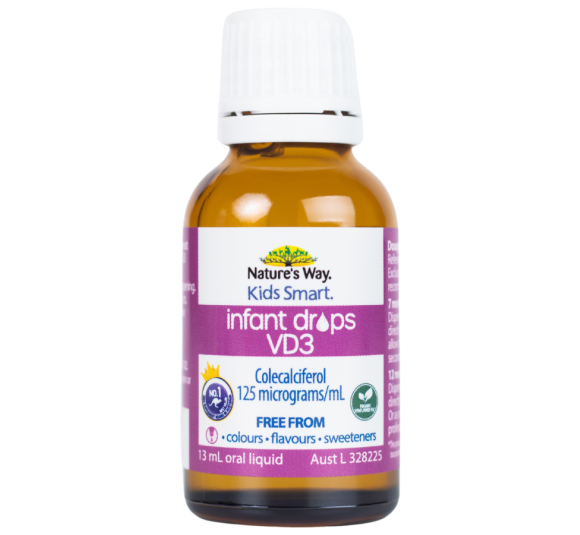 Nature's Way Kids Smart Infant Drops VD3 - Hỗ trợ bổ sung Vitamin D3 cho trẻ - Hộp 13ml