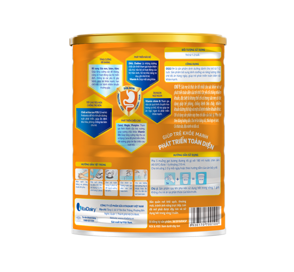 Sữa bột Oggi 1+ 900g