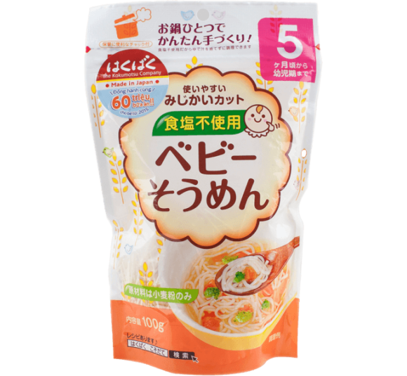 Mì ăn dặm Hakubaku - Mì Somen Baby (từ 5 tháng tuổi)