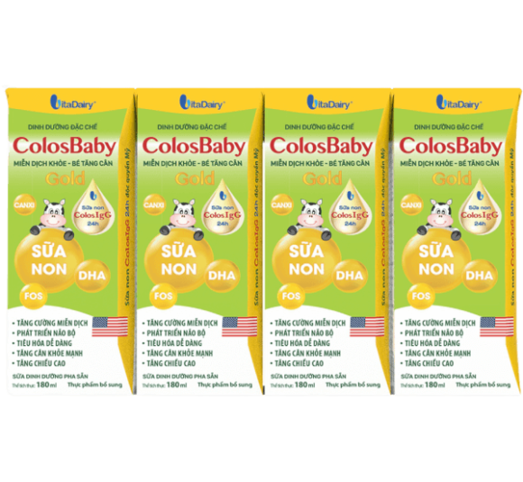 Combo 6 TP bổ sung Colosbaby Gold 180ml (Lốc 4 hộp)