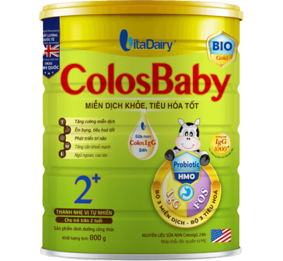 Sữa Colosbaby Bio Gold 2+ 800g (từ 2 tuổi)