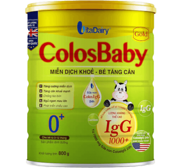Sữa ColosBaby Gold 0+ 800g (0 - 12 tháng)