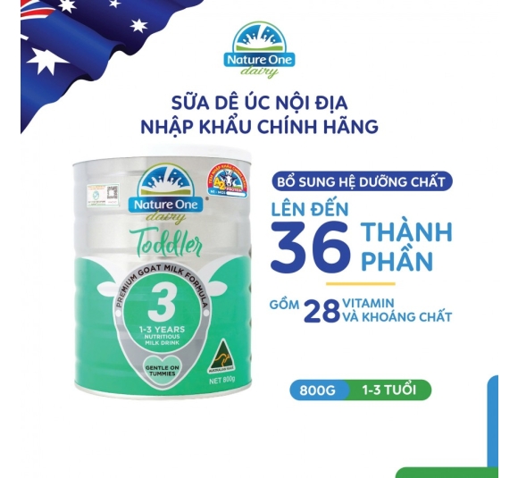 Sữa dê Nature One Dairy Goat 3 cho bé từ 1-3 tuổi