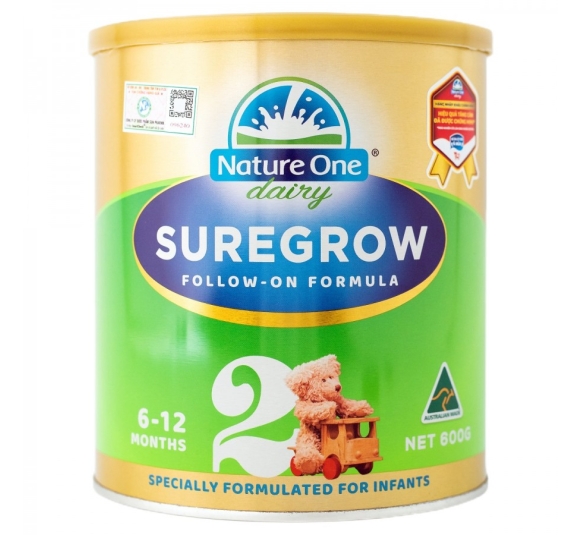 Sữa Sure Grow HMM số 2 cho bé từ 6-12 tháng tuổi - Hộp 600g