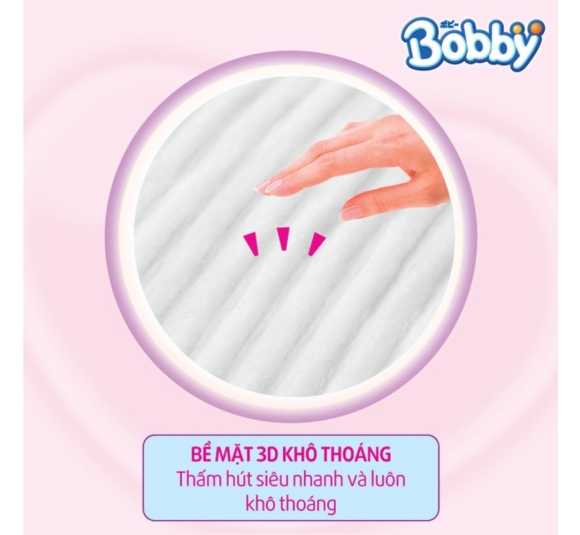 Tã dán Bobby siêu thấm - khô thoáng (S, 4-8kg, 80 miếng) (giao bao bì ngẫu nhiên)