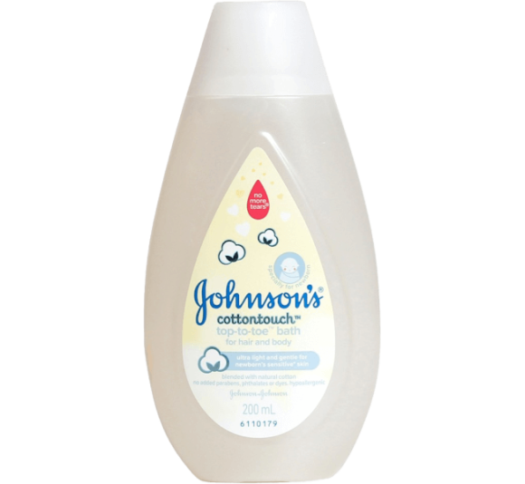 Tắm gội dịu nhẹ như bông Johnson baby cotton touch 200ml