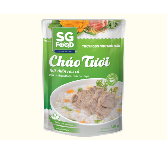 Cháo Tươi Thịt Thăn Rau Củ 240 g 