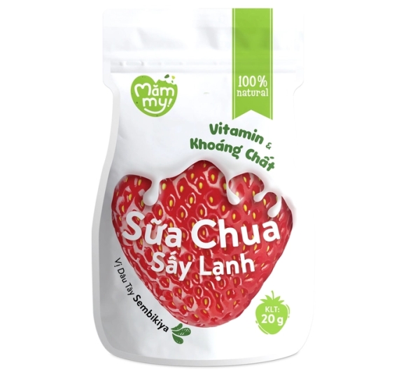 Sữa chua sấy vị dâu Sembikiya Mămmy 