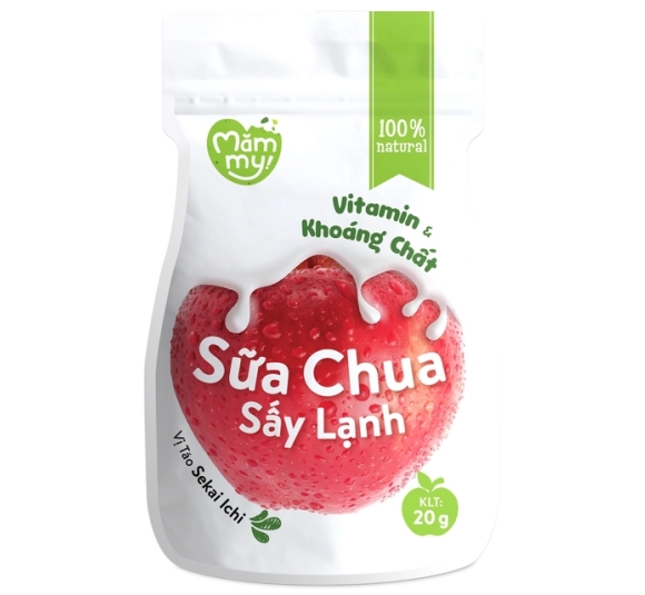 Sữa chua sấy vị táo Sekai Ichi Mămmy 20g 