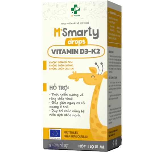 Thực phẩm bảo vệ sức khỏe VITAMIN D3 K2 Drops M'SMARTY