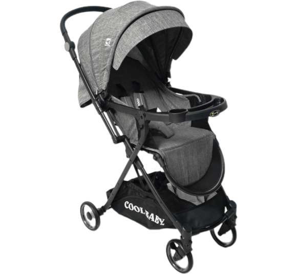 Xe đẩy hai chiều cao cấp Cool Baby màu xám